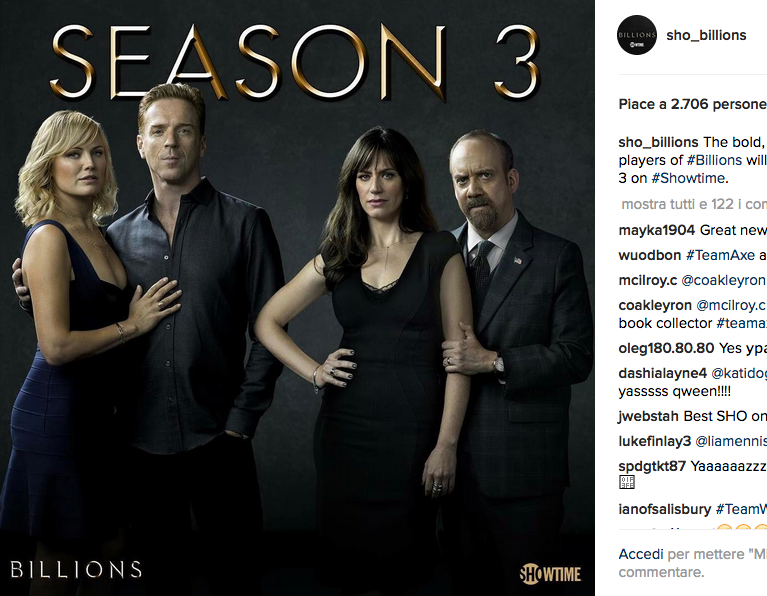 Billions, la terza stagione si farà Billions, la terza stagione si farà