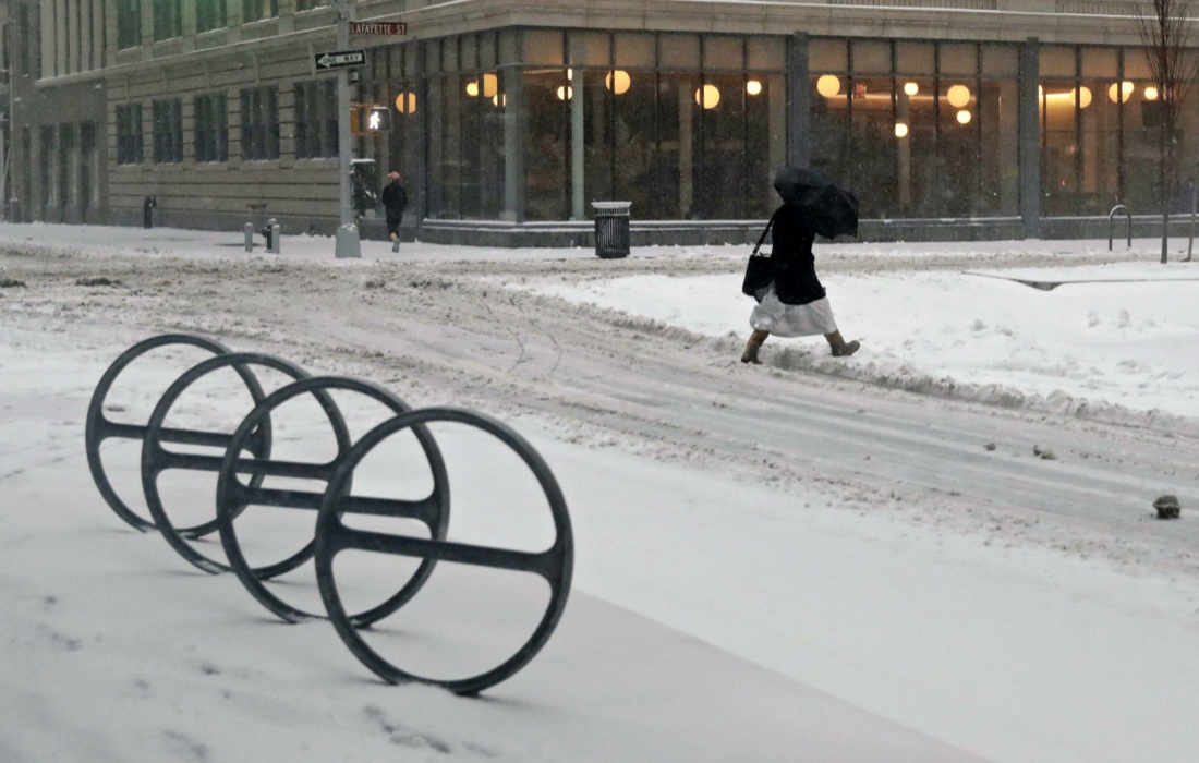 Usa, tempesta di neve nel Nord-Est, foto