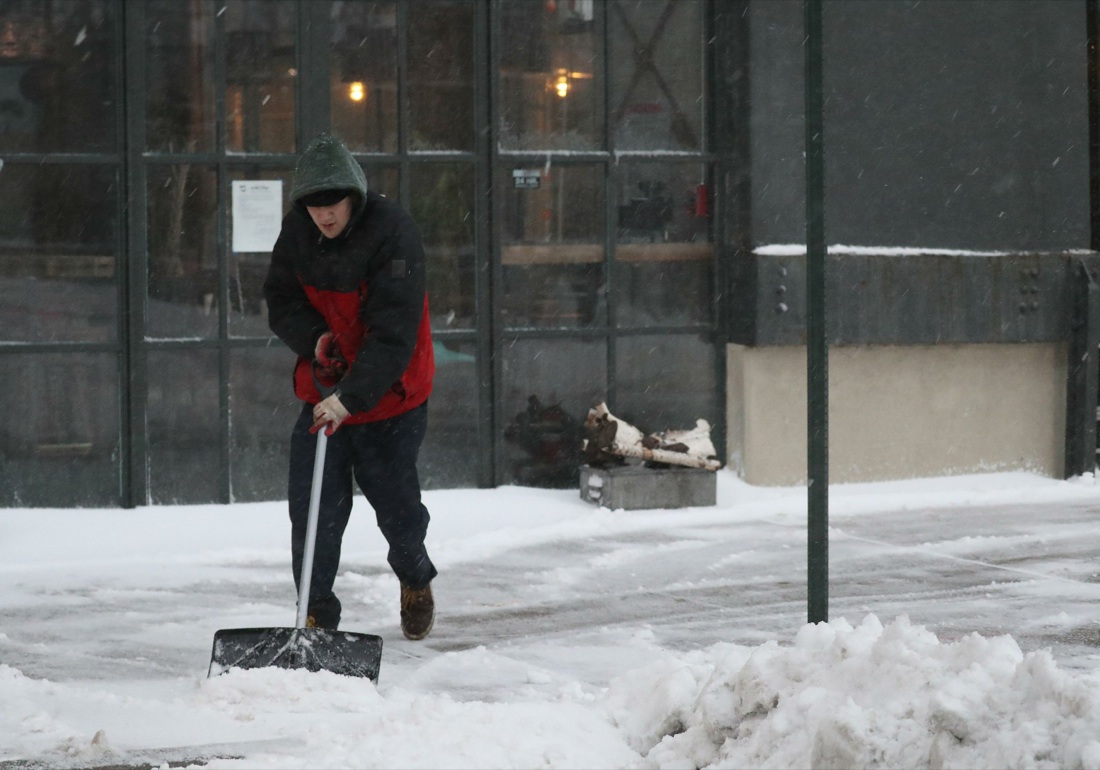 Usa, tempesta di neve nel Nord-Est, foto