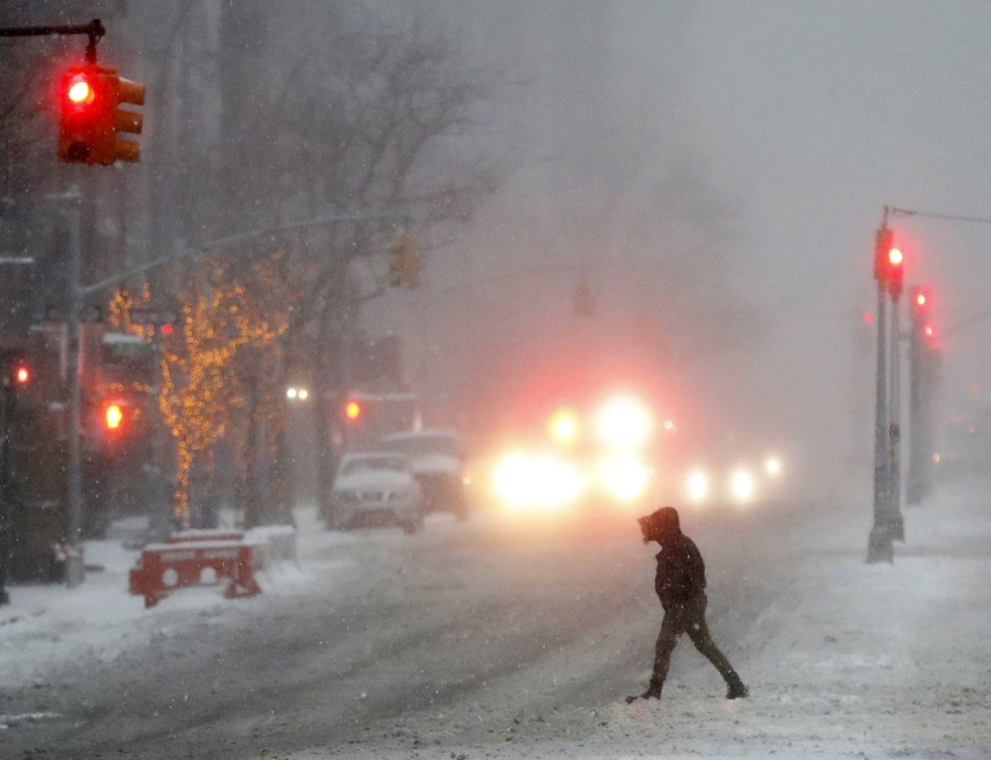 Usa, tempesta di neve nel Nord-Est, foto