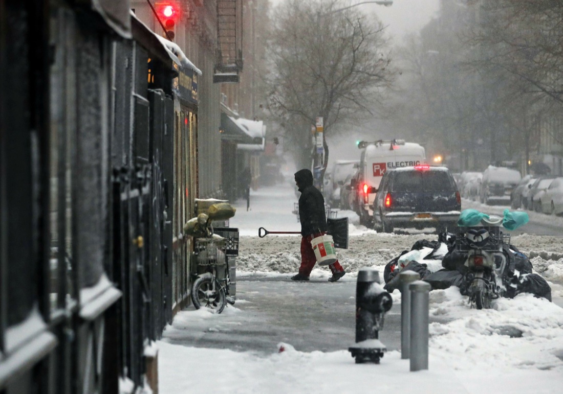 Usa, tempesta di neve nel Nord-Est, foto