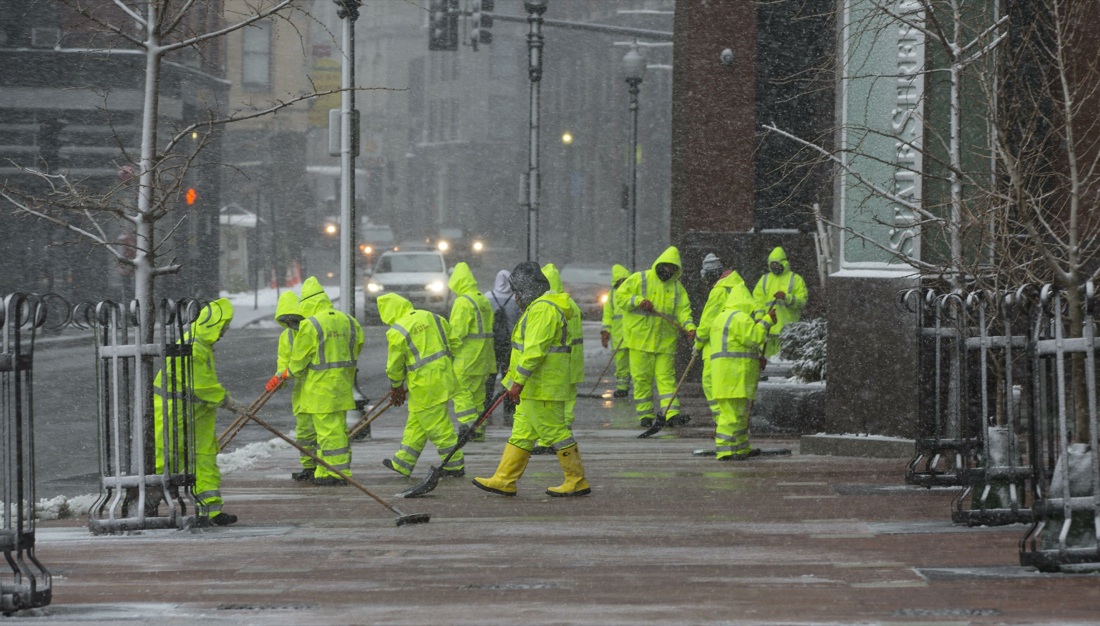 Usa, tempesta di neve nel Nord-Est, foto