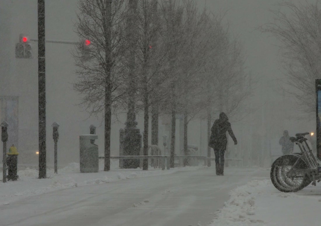 Usa, tempesta di neve nel Nord-Est, foto