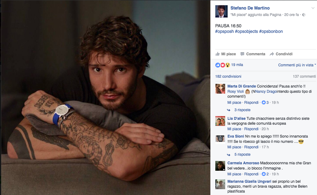 Belén e Stefano De Martino tornano a litigare per Santiago