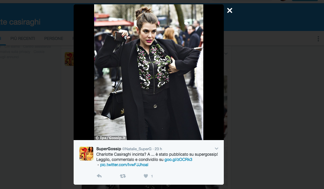 Charlotte Casiraghi è incinta?