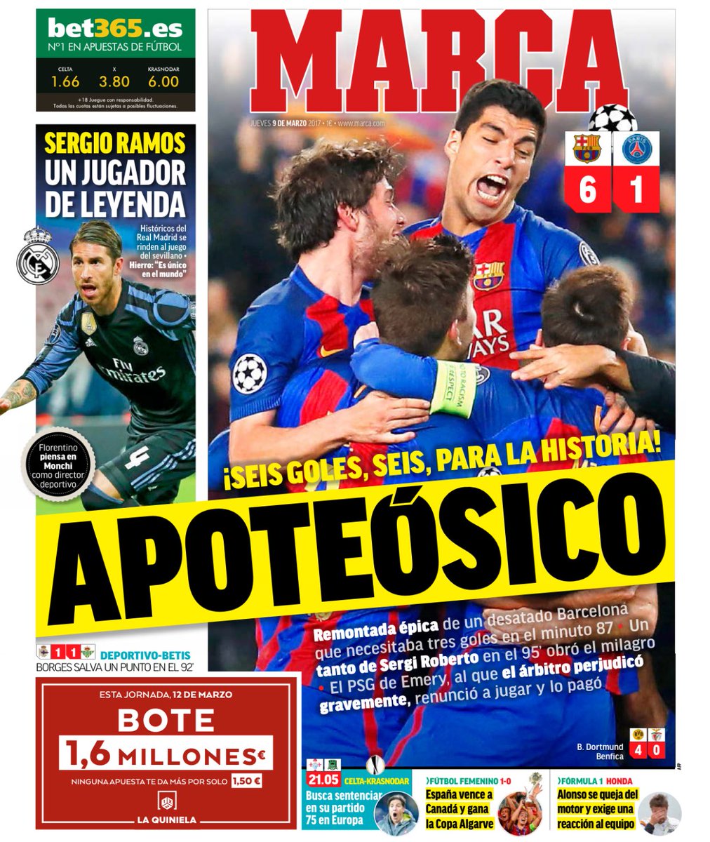 Barcellona-Psg, rimonta da leggenda (anche più del Liverpool a Istanbul)