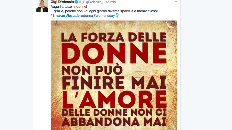 8 marzo, gli auguri dei vip sono sui social network