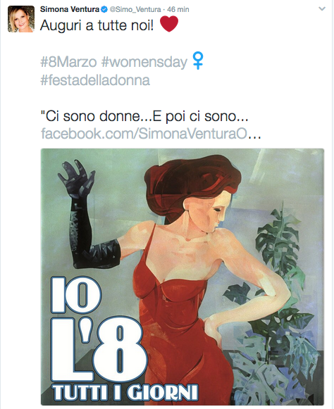 8 marzo, gli auguri dei vip sono sui social network