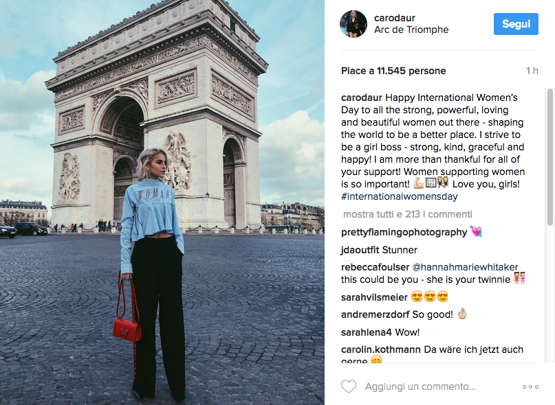 8 marzo, gli auguri dei vip sono sui social network