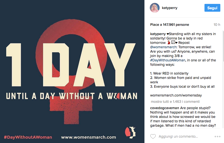 8 marzo, gli auguri dei vip sono sui social network