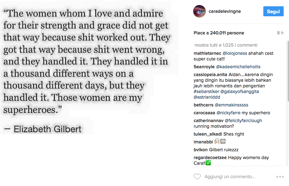 8 marzo, gli auguri dei vip sono sui social network