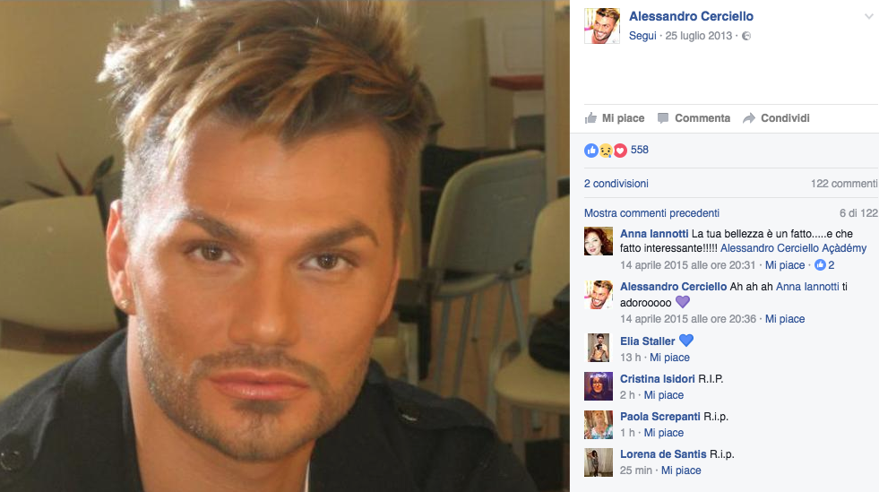 La morte di Alessandro Cerciello: chi era il truccatore delle star La morte di Alessandro Cerciello: chi era il truccatore delle star