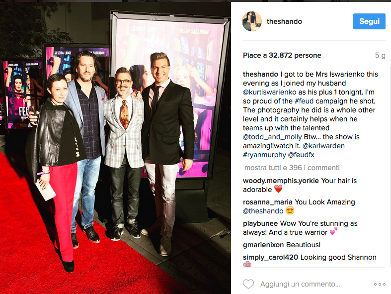 Prima uscita pubblica post chemio per Shannen Doherty Prima uscita pubblica post chemio per Shannen Doherty