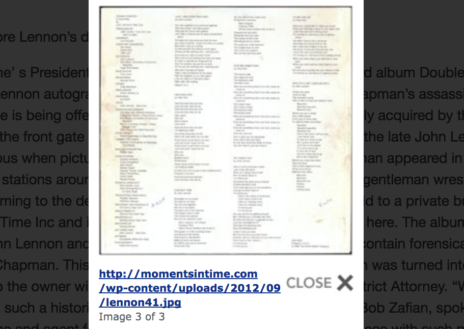 Di nuovo all’asta l’ultimo autografo di John Lennon