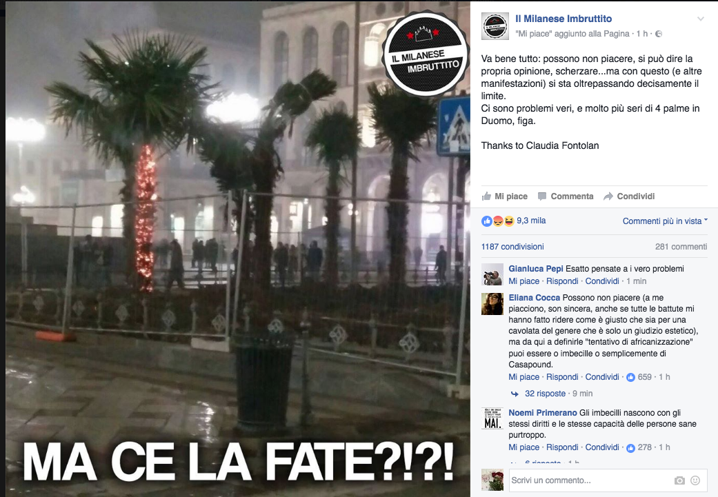 Le palme in Piazza Duomo: cosa ne pensa il sindaco Sala Le palme in Piazza Duomo: cosa ne pensa il sindaco Sala