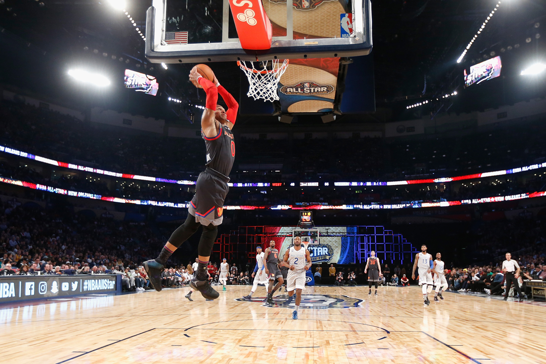 Nba: Westbrook punta alla tripla doppia… di media in stagione