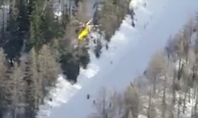 Valanga Courmayeur: il video dei soccorsi