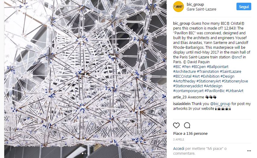 Nuova vita per 12.843 penne Bic Nuova vita per 12.843 penne Bic