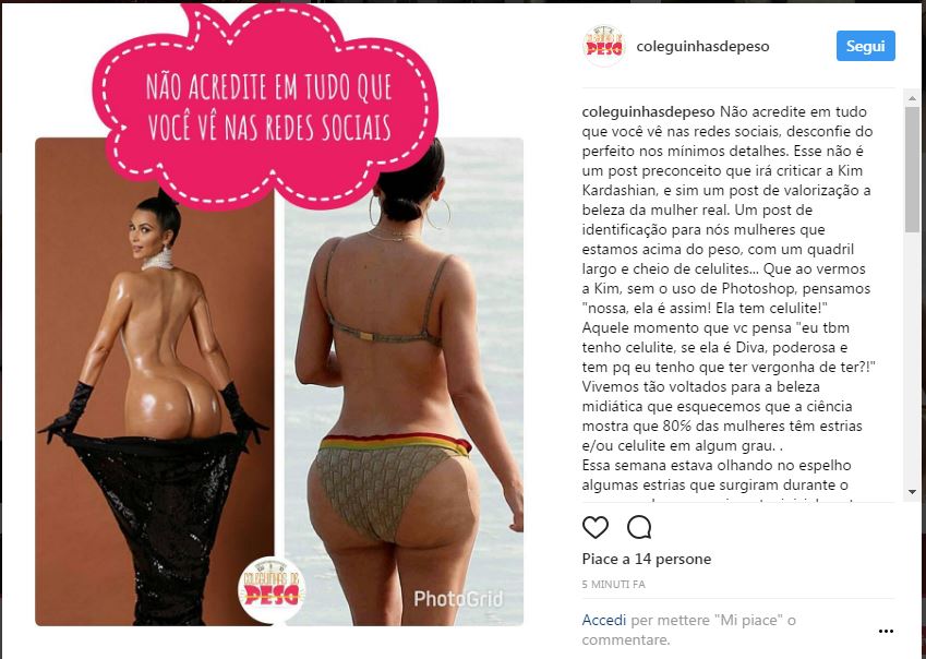 Il diritto all’imperfezione di Kim Kardashian