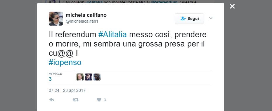 Il futuro di Alitalia visto dai social network Il futuro di Alitalia visto dai social network