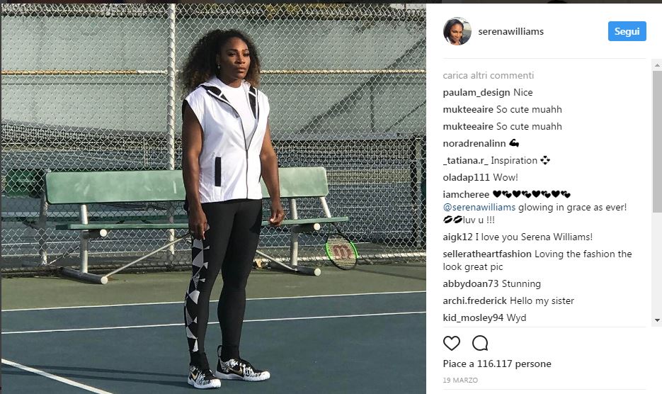 Il giallo della gravidanza di Serena Williams