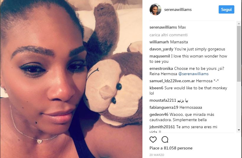 Il giallo della gravidanza di Serena Williams