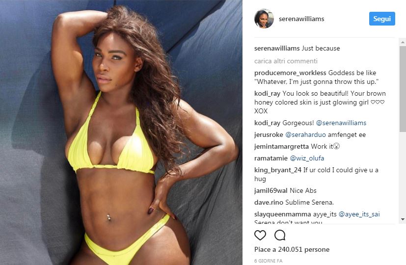 Il giallo della gravidanza di Serena Williams