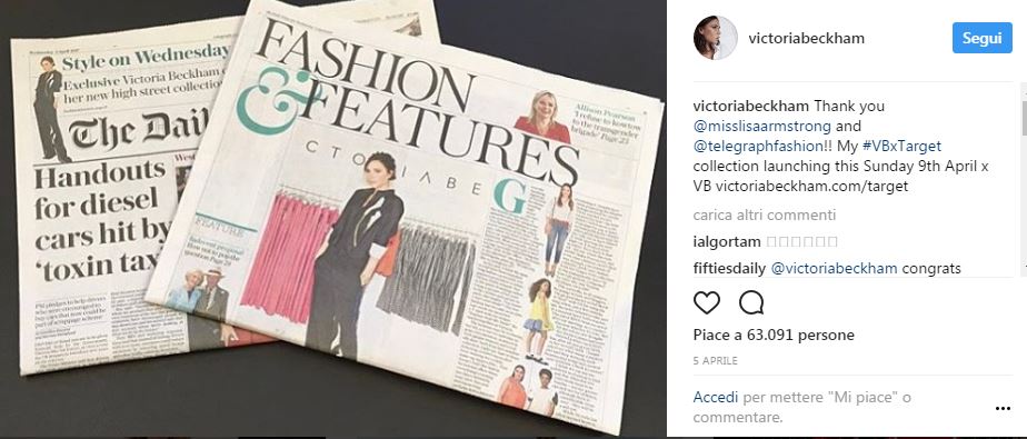 Una medaglia d’onore per Victoria Beckham