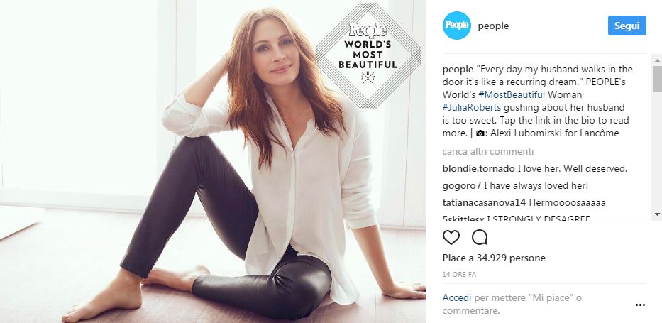 Julia Roberts, bellezza da record Julia Roberts, bellezza da record