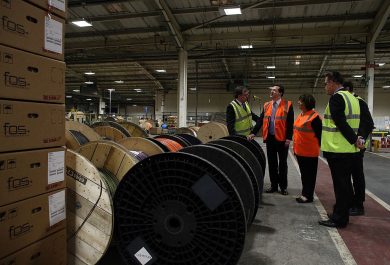 The global reach of the Italian telecommunication giant Prysmian