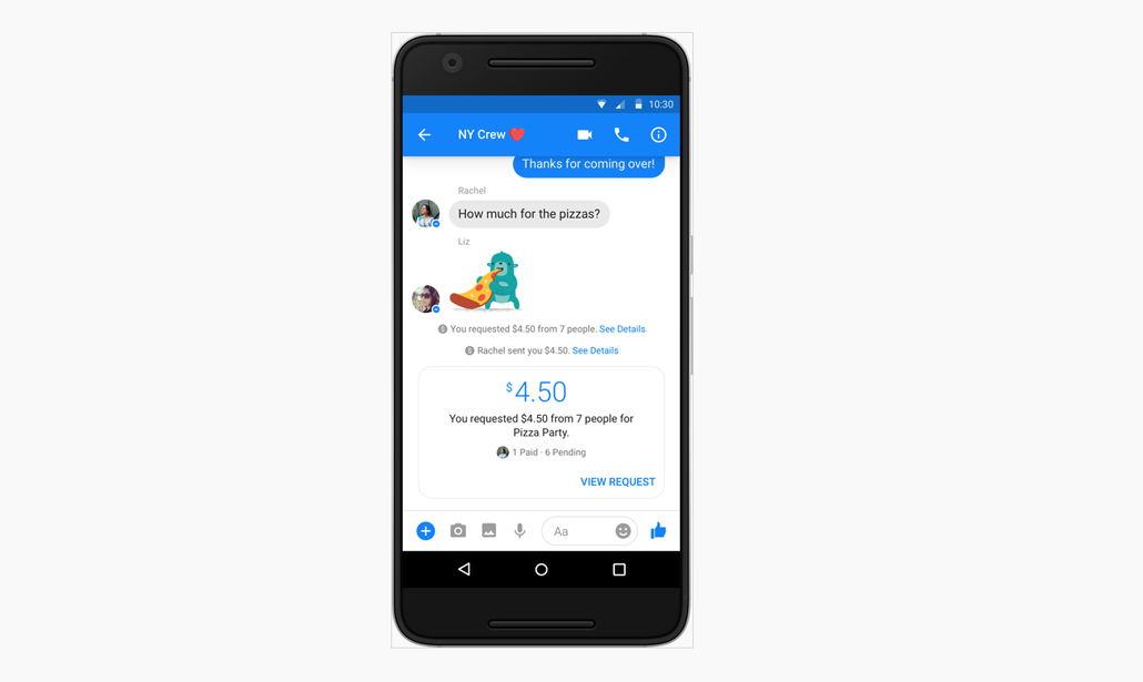 Pagamenti di gruppo? Ecco come farli su Facebook Messenger