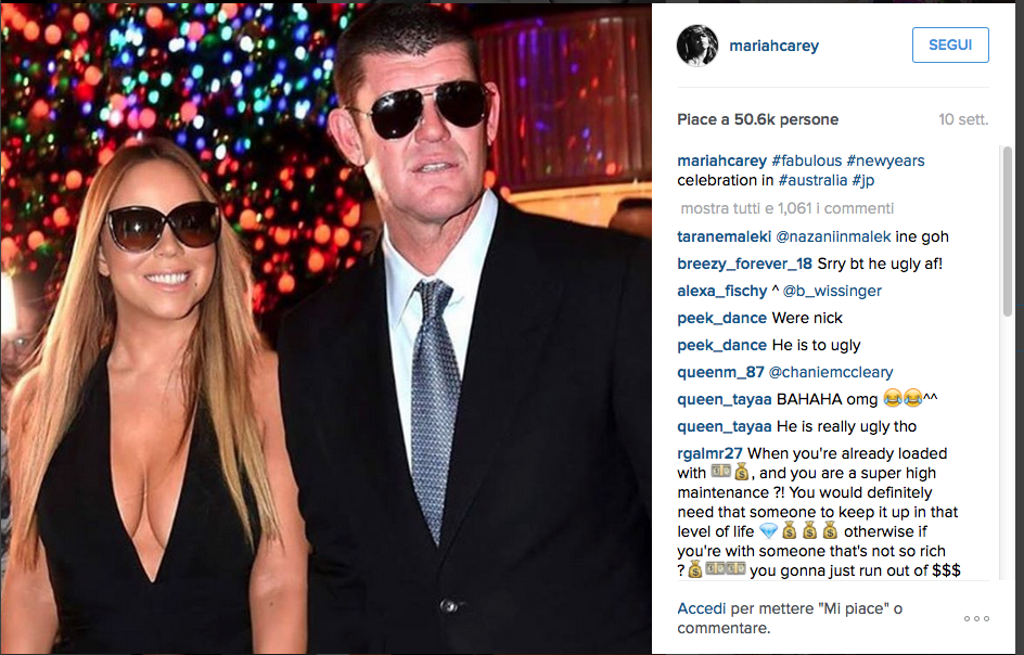 Mariah Carey litiga ancora con Cupido