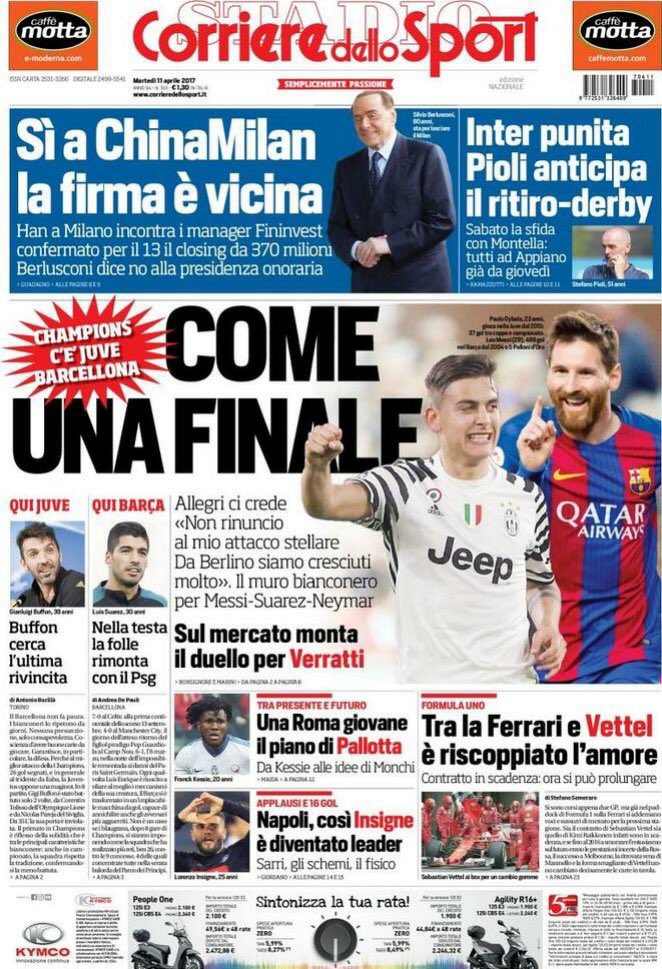 Juventus-Barcellona: Dybala e Higuain contro Messi, sfida Champions Juventus-Barcellona: Dybala e Higuain contro Messi, sfida Champions