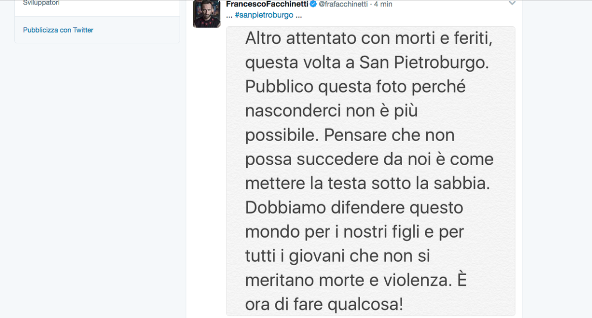 Galleria foto 'Attentato a San Pietroburgo, le reazioni dei social network' - foto 6