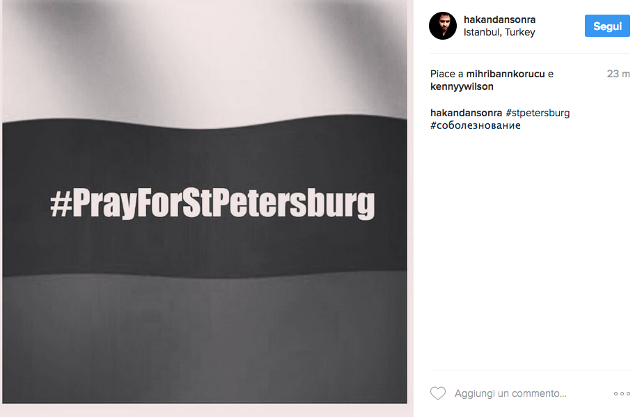 Attentato a San Pietroburgo, le reazioni dei social network