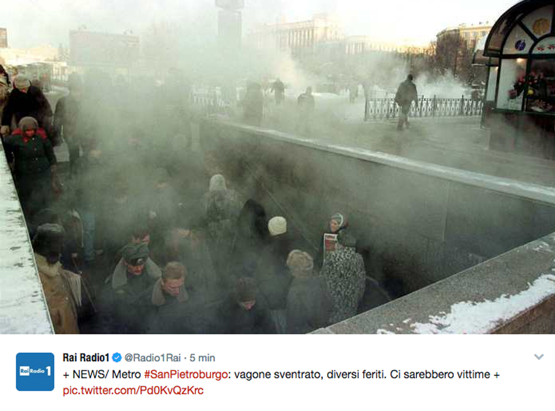 Attentato a San Pietroburgo: la pista islamista