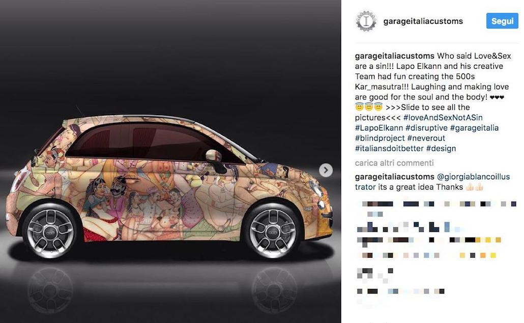 Lapo Elkann torna su Instagram e lancia la 500 Kar_masutra Lapo Elkann torna su Instagram e lancia la 500 Kar_masutra