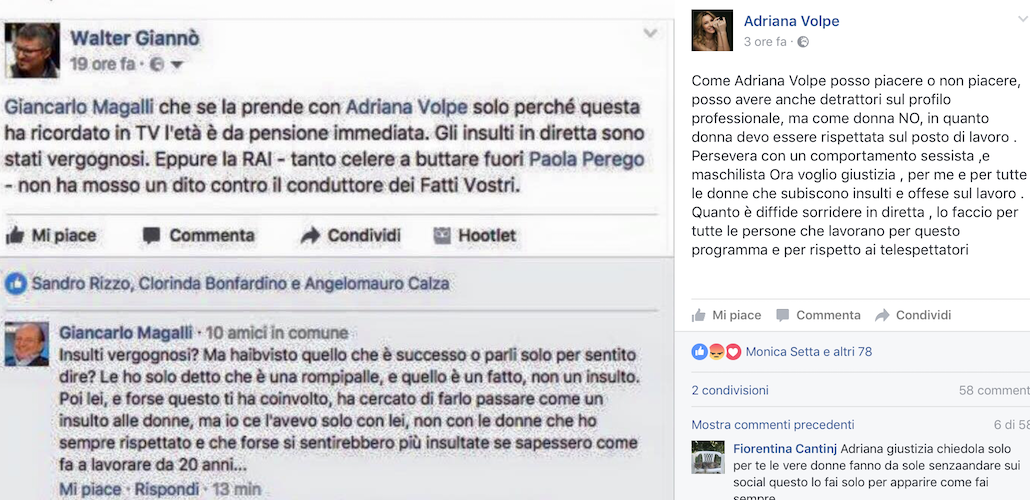 Giancarlo Magalli, scontro a I Fatti Vostri con Marcello Cirillo