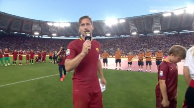 Il discorso di addio al calcio di Francesco Totti