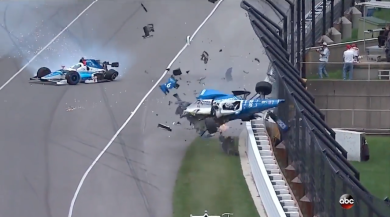 500 miglia di Indianapolis: l’incidente di Scott Dixon