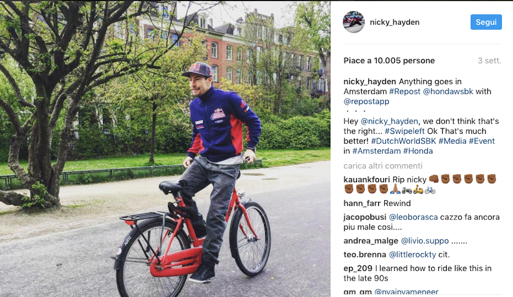 Nicky Hayden, il campione sorridente tra moto e vita privata Nicky Hayden, il campione sorridente tra moto e vita privata