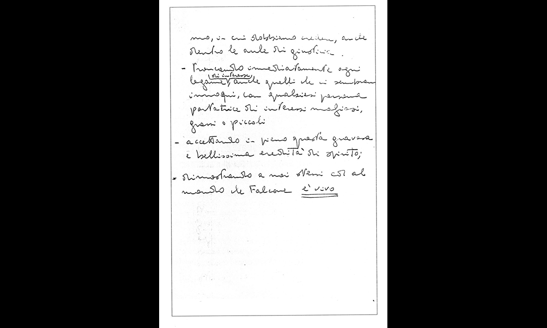 La morte di Falcone nelle parole di Borsellino La morte di Falcone nelle parole di Borsellino