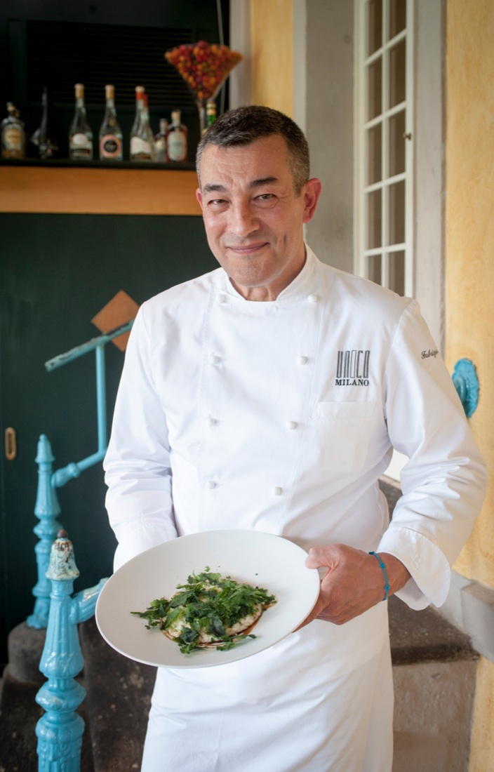 Lo chef Fabrizio Ferrari e il risotto con il luppolo selvatico – FOTO e VIDEO Lo chef Fabrizio Ferrari e il risotto con il luppolo selvatico – FOTO e VIDEO