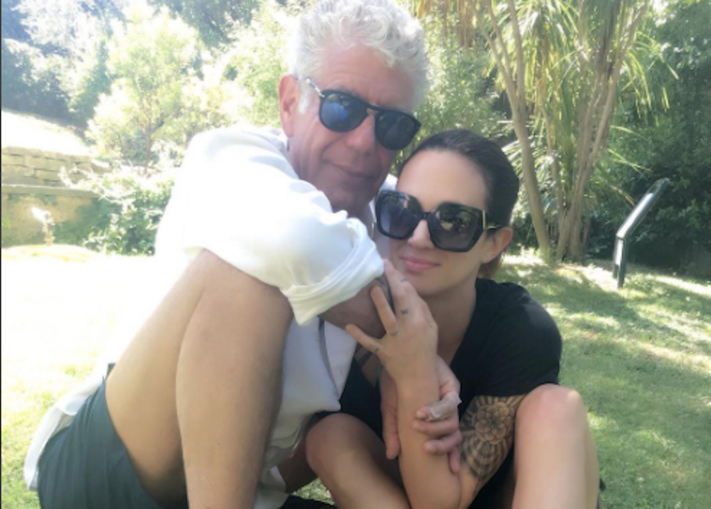 Asia Argento e lo chef Anthony Bourdain si sono fidanzati