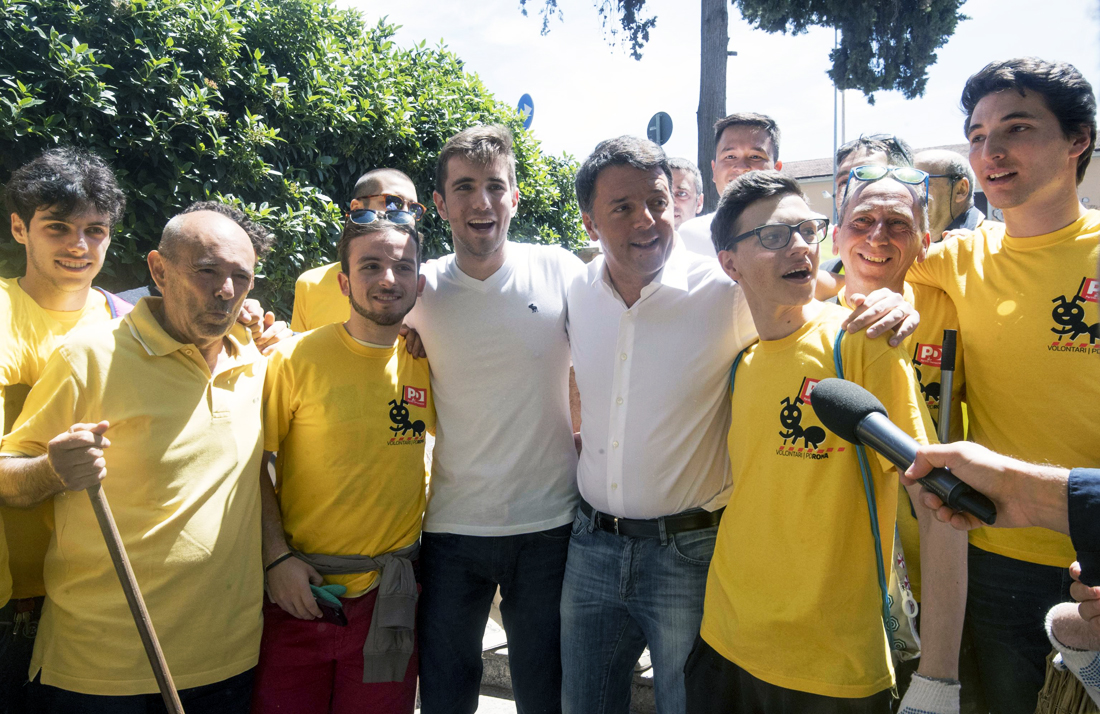 Renzi e l’affronto delle Magliette Gialle nelle zone terremotate