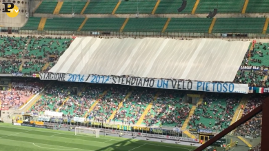 Inter-Sassuolo. la contestazione della Curva Nord: “Stendiamo un velo pietoso”