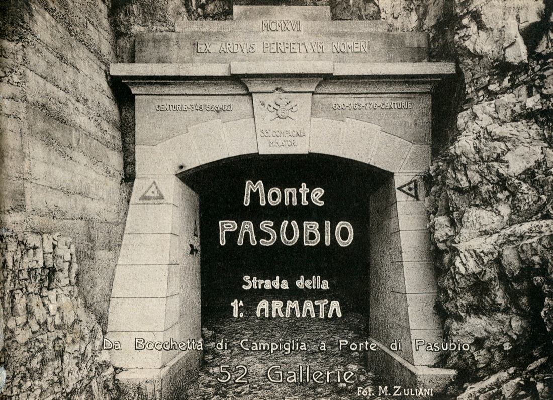 100 anni della “strada delle gallerie” del Pasubio