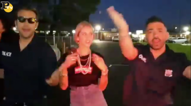 Chiara Ferragni balla (male) con Pio e Amedeo l’ultima canzone di Fedez