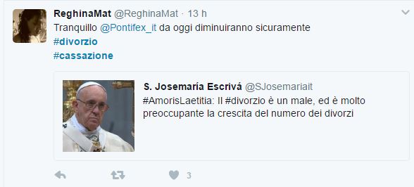 Entusiasmo social per le novità sul divorzio Entusiasmo social per le novità sul divorzio