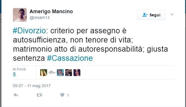 Entusiasmo social per le novità sul divorzio Entusiasmo social per le novità sul divorzio